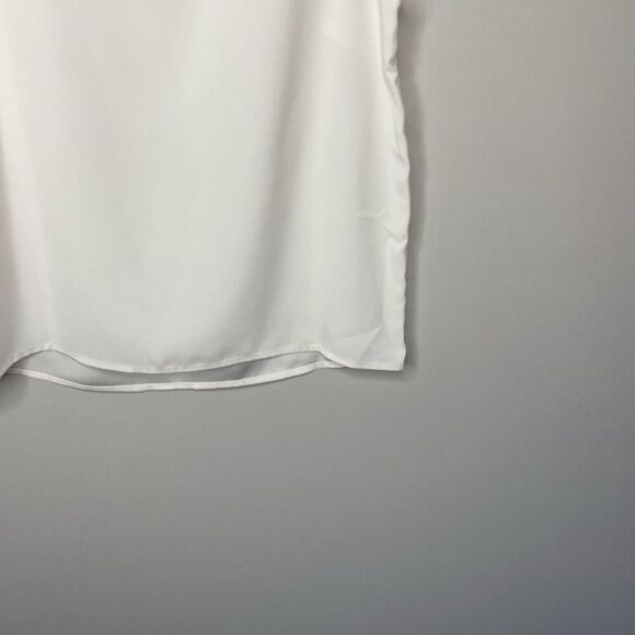 J.CREW Top Women XXS Sleeveless Button-Back Shell NEW Ivory BY429 - Picture 5 of 10